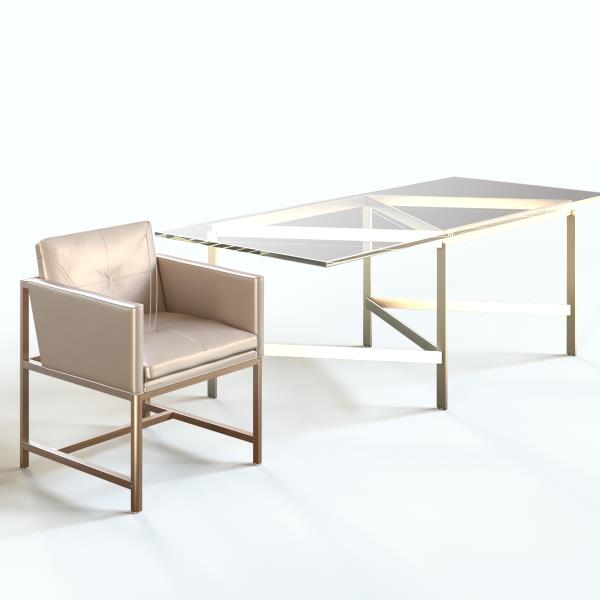 Table and Chair - دانلود مدل سه بعدی میز و صندلی - آبجکت سه بعدی میز و صندلی -Table and Chair 3d model - Table and Chair 3d Object  - Table-میز